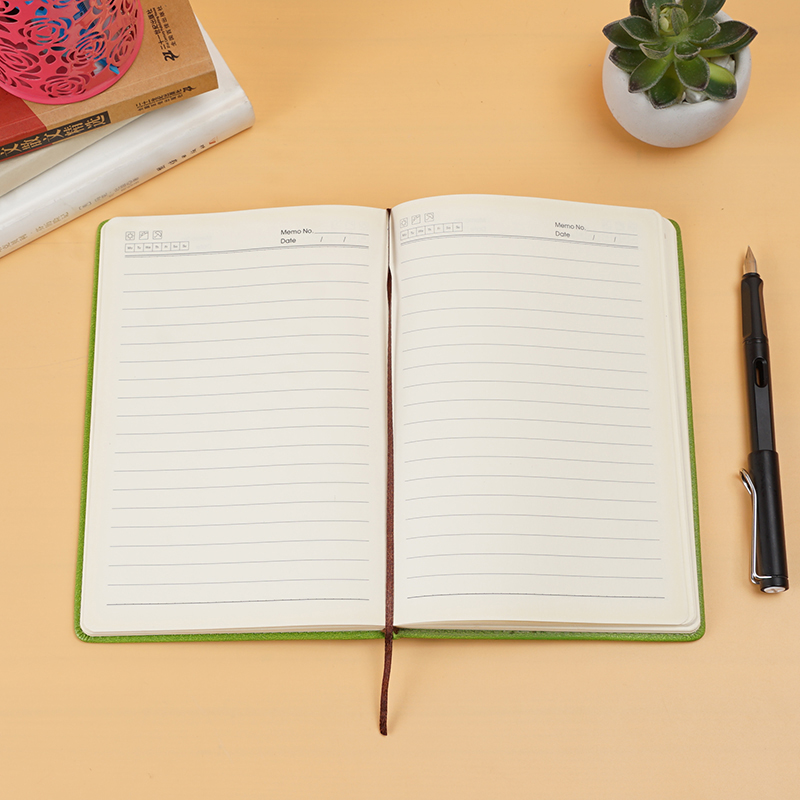 フレッシュグリーンPUレザーノート